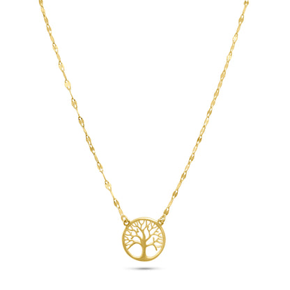 14K Gold Tree of Life Necklace