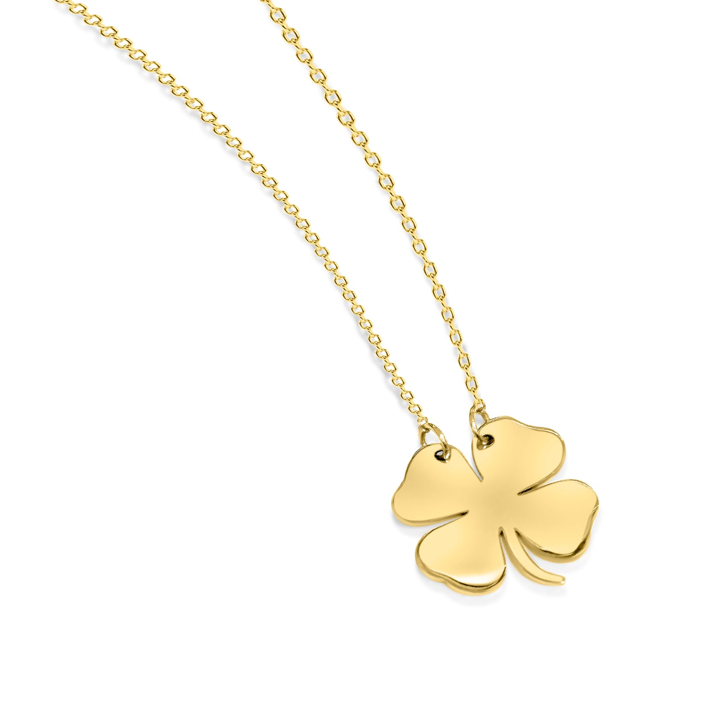 14K Gold Lucky Clover Necklace