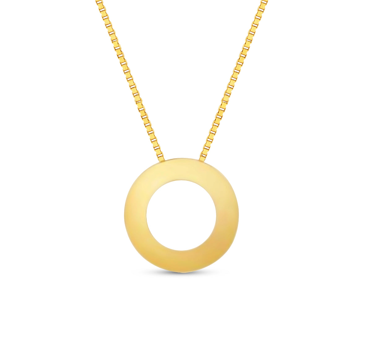 14Karat Gold Block Letter Initial Necklaces