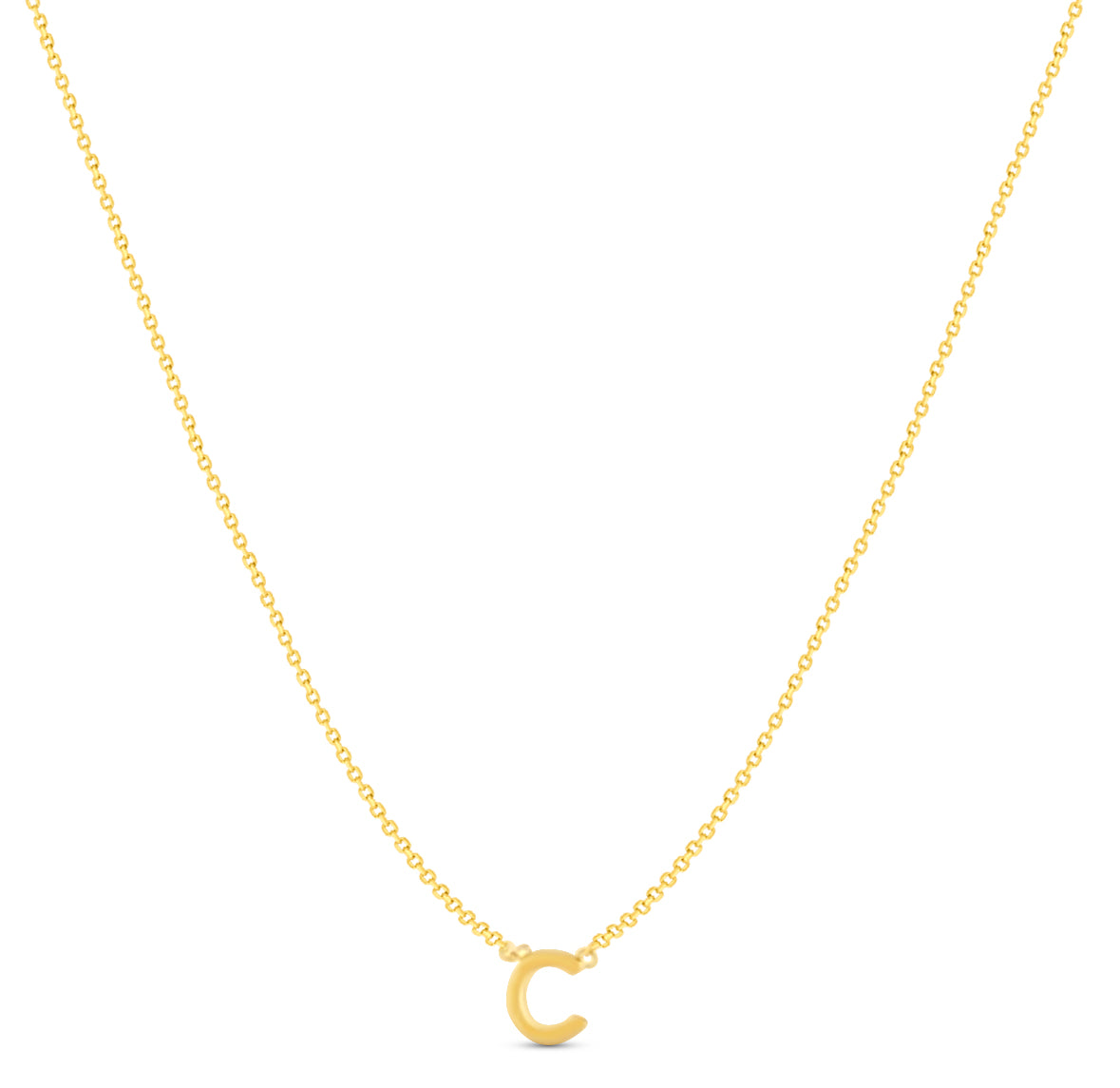 14Karat Gold Mini Initial Necklaces