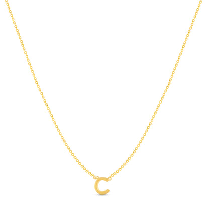 14Karat Gold Mini Initial Necklaces