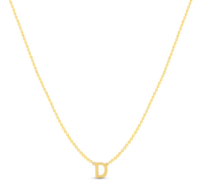 14Karat Gold Mini Initial Necklaces