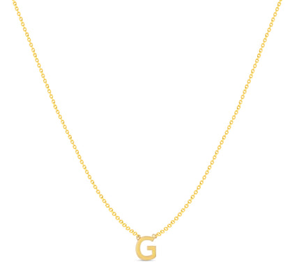 14Karat Gold Mini Initial Necklaces