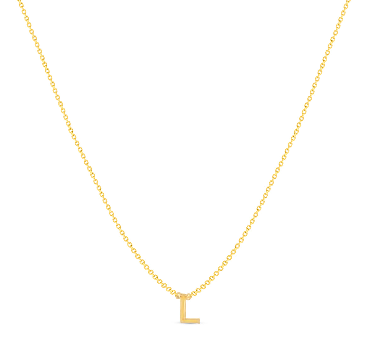 14Karat Gold Mini Initial Necklaces