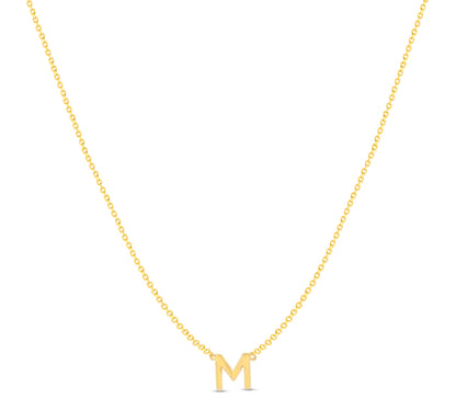 14Karat Gold Mini Initial Necklaces