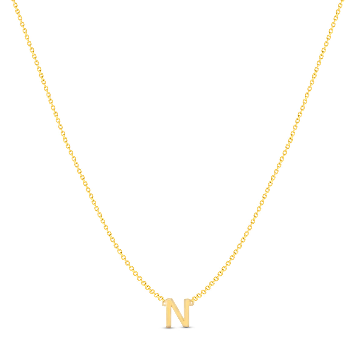 14Karat Gold Mini Initial Necklaces