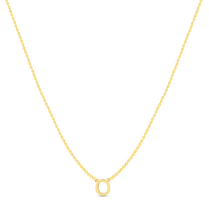 14Karat Gold Mini Initial Necklaces