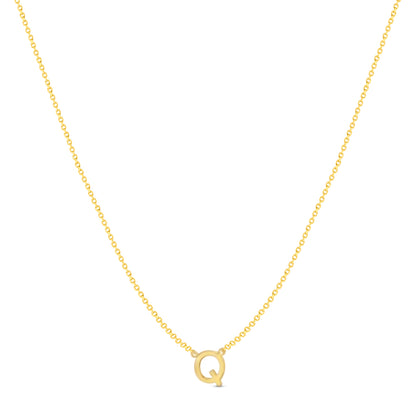 14Karat Gold Mini Initial Necklaces