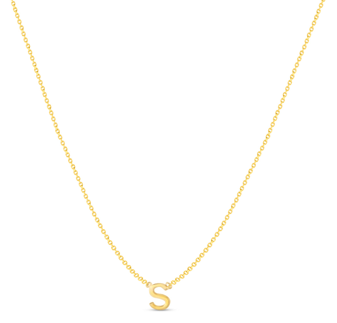 14Karat Gold Mini Initial Necklaces