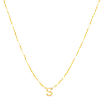 14Karat Gold Mini Initial Necklaces