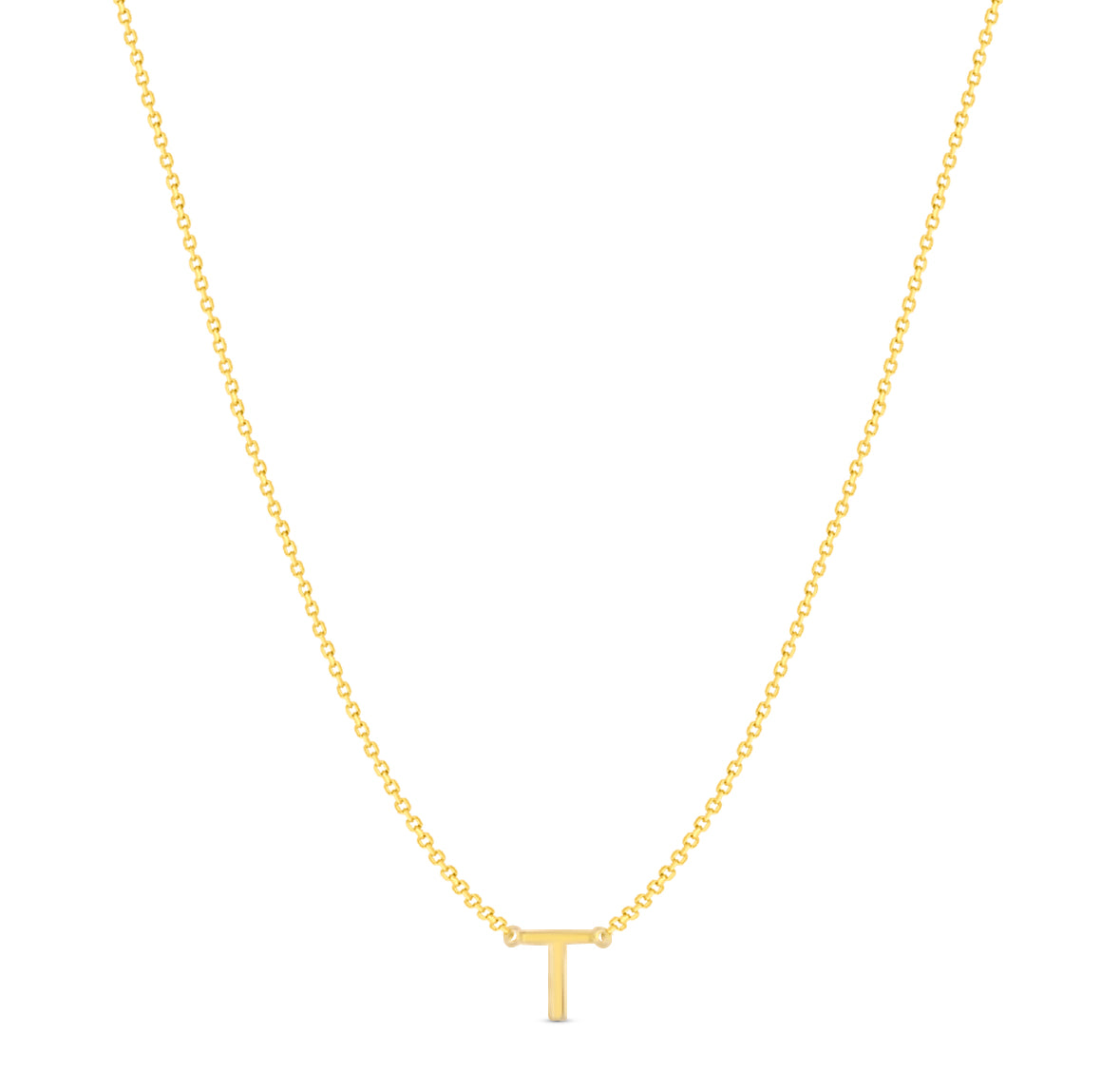 14Karat Gold Mini Initial Necklaces