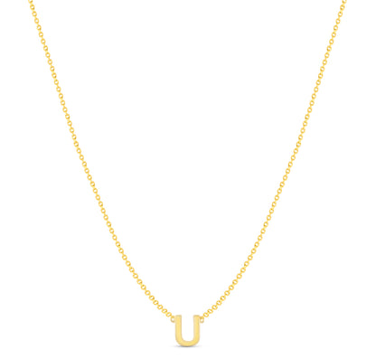 14Karat Gold Mini Initial Necklaces