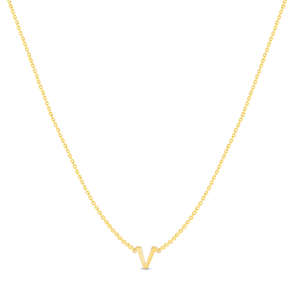 14Karat Gold Mini Initial Necklaces