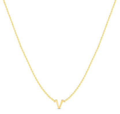 14Karat Gold Mini Initial Necklaces