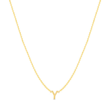 14Karat Gold Mini Initial Necklaces