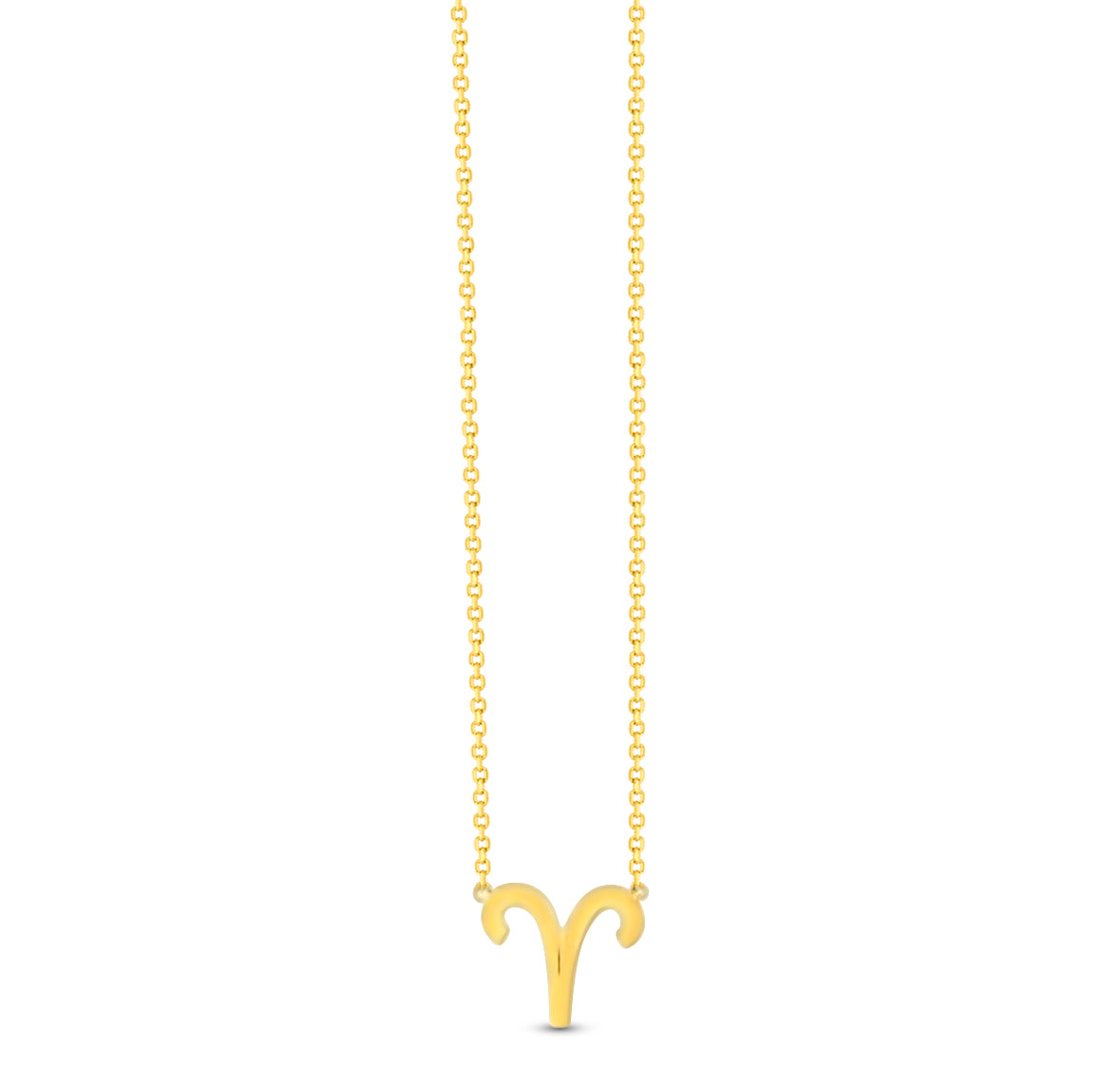 14K Zodiac Sign Solid Gold Necklace