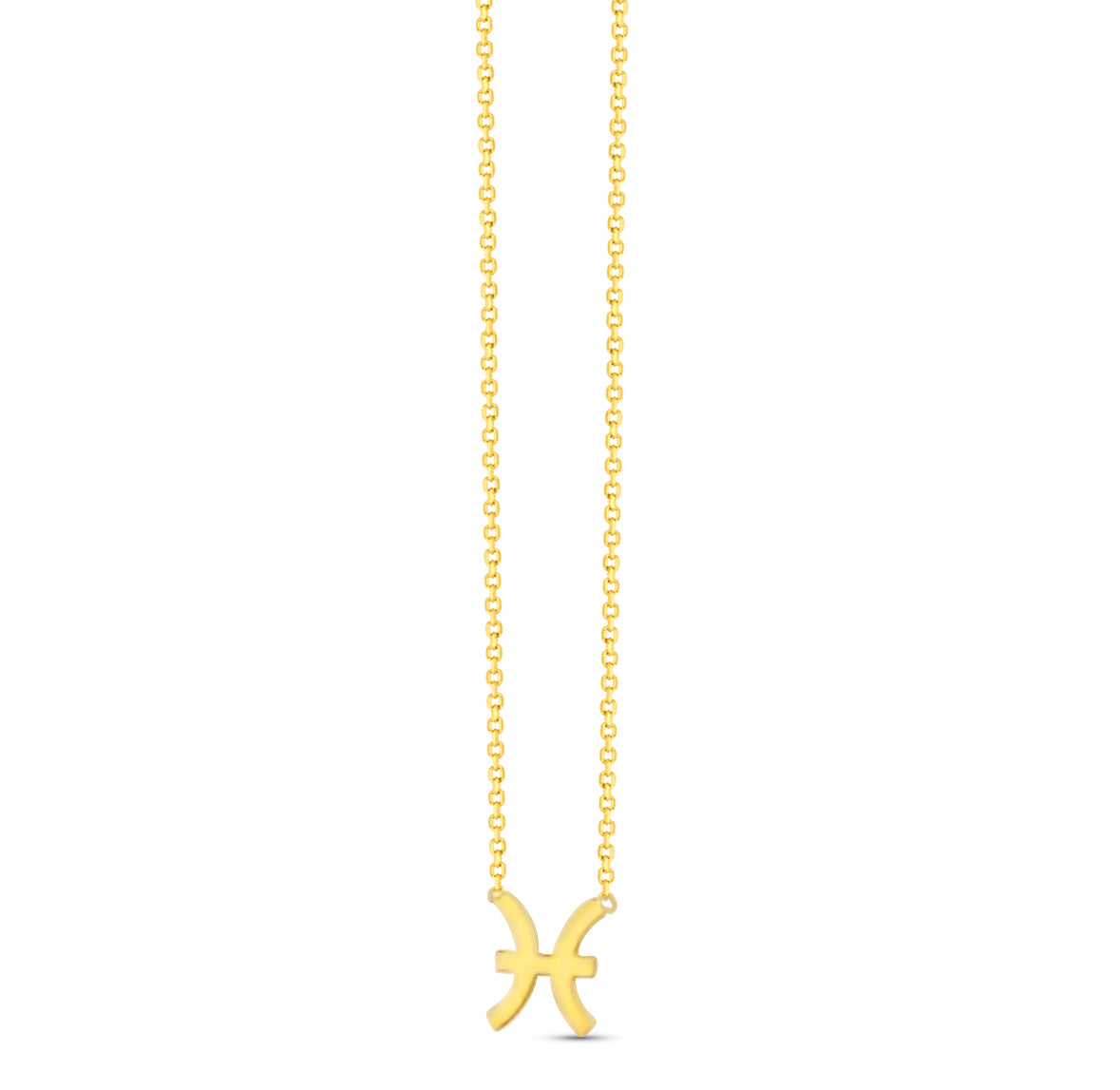 14K Zodiac Sign Solid Gold Necklace