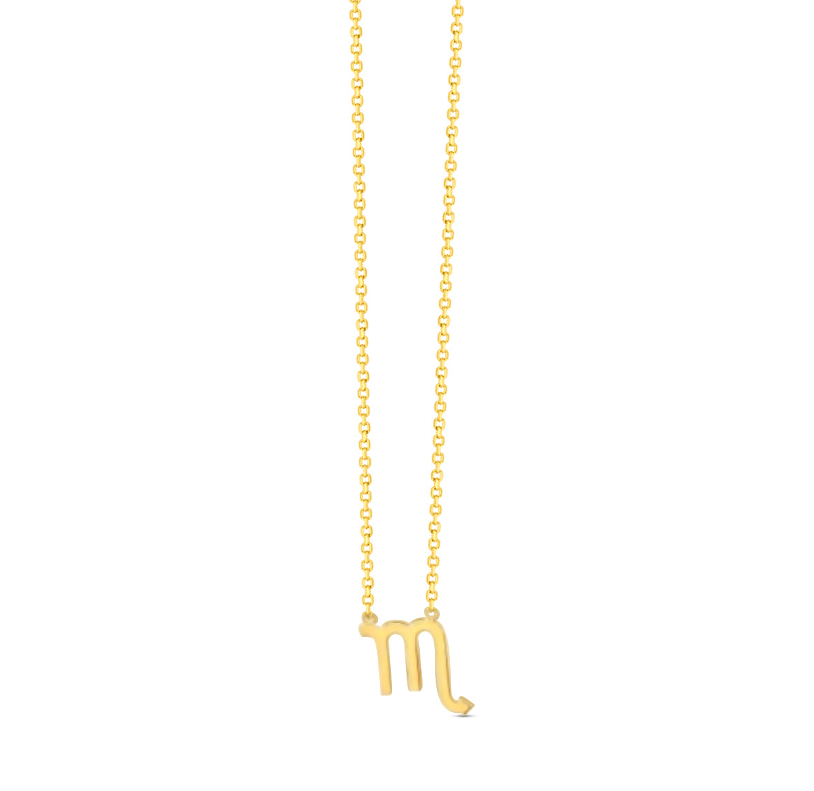 14K Zodiac Sign Solid Gold Necklace