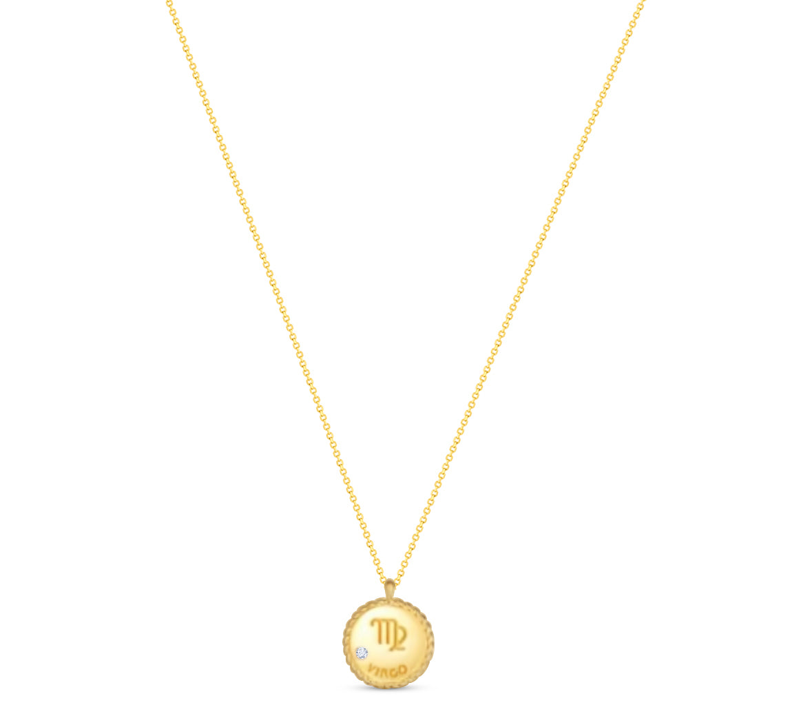 Zodiac Diamond Pendant Necklace